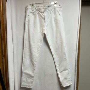 AG jeans women’s white Los‎ Angeles prima ankle cigarette leg 33 waist